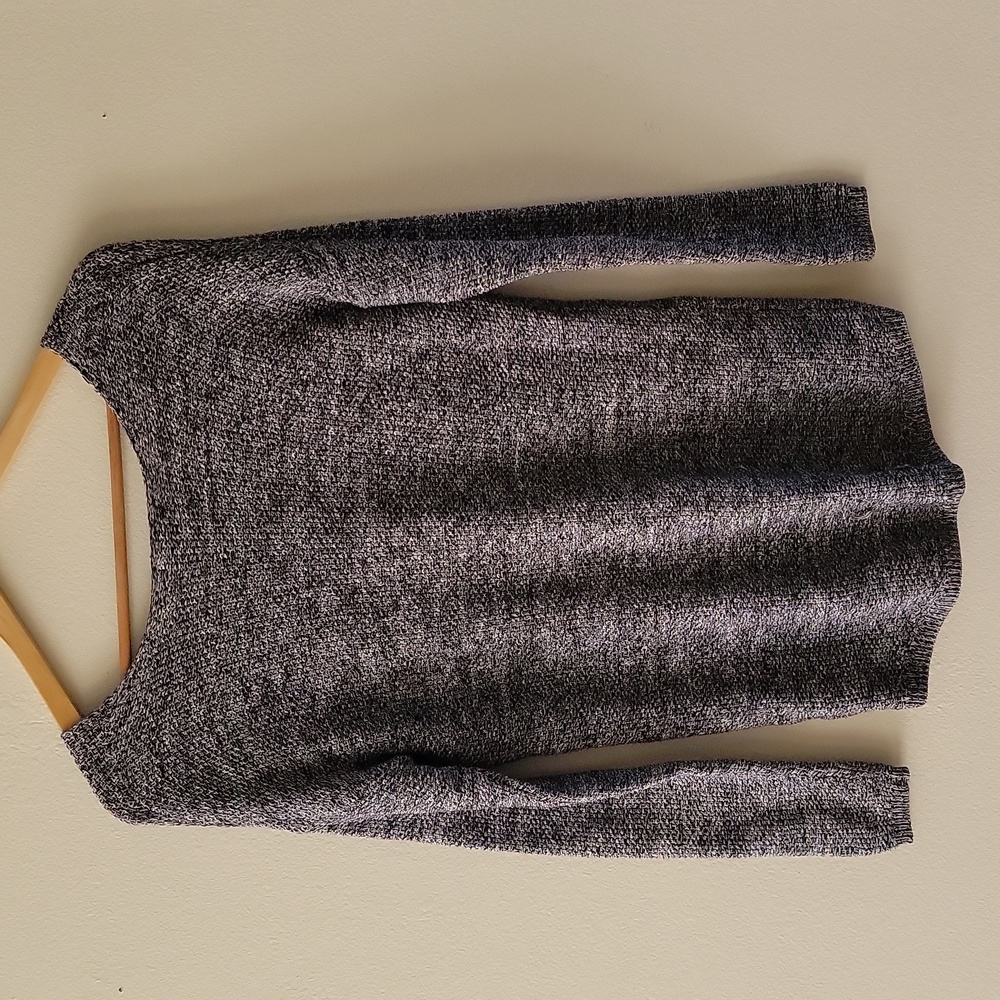 Gray knit sweater